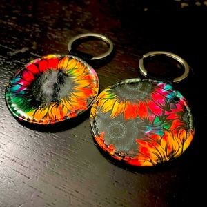 Sunflower keychains